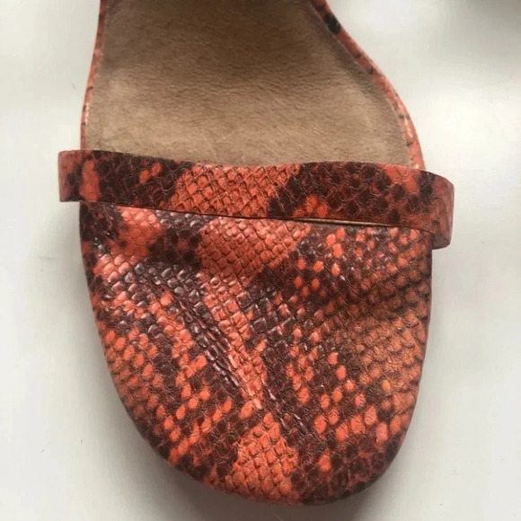 Madewell Sweet Tulip Snake Embossed Holly Leather Strappy Sandal Size 10 NIB - Picture 9 of 14